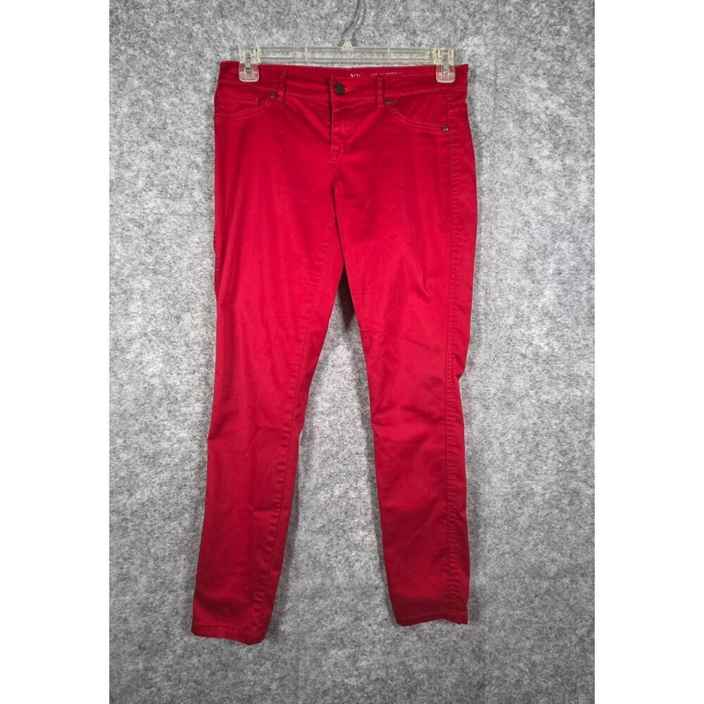 NY & Co. Women's Jean Legging Red Size 6